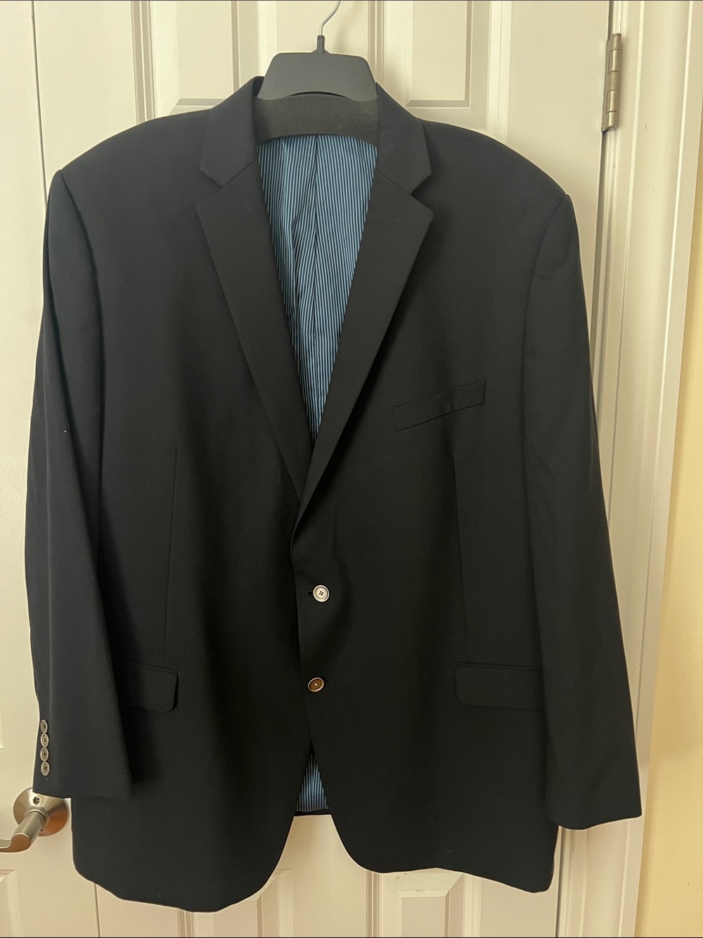 Calvin Klein Men's Black Two-Button Sport Coat